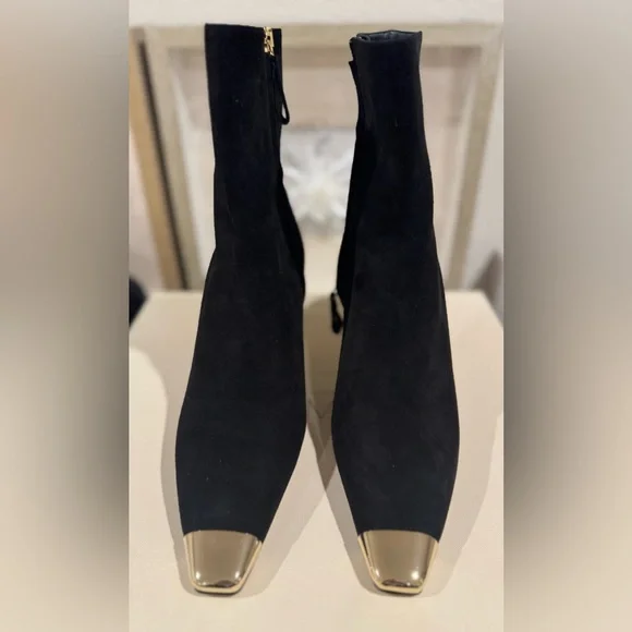 ALEXANDRE BIRMAN Olivia 60 embellished suede ankle boots. SZ 38.5. NIB - Picture 4 of 10